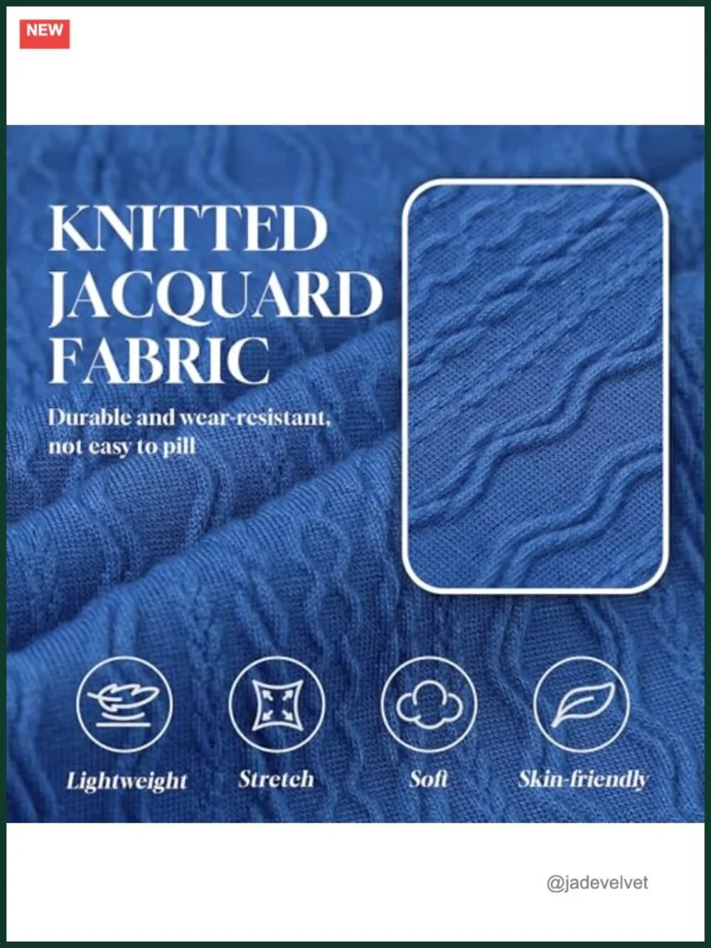 Men's Knit Jacquard Pajama Set with Pockets Long Sleeve Loungewear